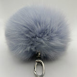 Keychain Dusty Blue • Coppia di portachiavi di pelliccia