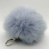 Keychain Dusty Blue • Coppia di portachiavi di pelliccia