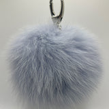 Keychain Dusty Blue • Coppia di portachiavi di pelliccia