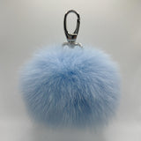 Keychain Baby Blue • Coppia di portachiavi di pelliccia